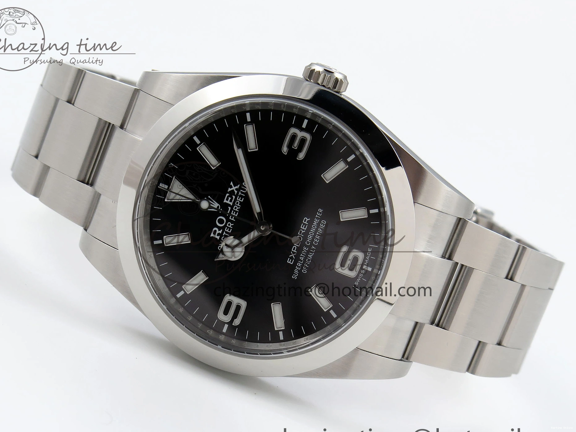 0120 Trendsetting Explorer I 214270 39mm Clean 1:1 Best Edition Black Dial on SS Bracelet VR 1738